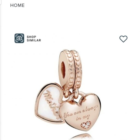 Pandora Mother and Daughter Hearts Dangle C - Picture 6 of 7